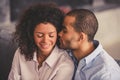 Afro American couple at home Royalty Free Stock Photo