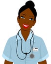 Afro american doctor Royalty Free Stock Photo