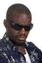 Afro-American man with sunglasses Royalty Free Stock Photo