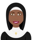 Afro Christian Nun with Traditional Dress