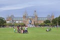 Afro family at Museum Square, Amsterdam, netherlands.