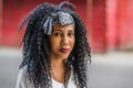 Afro girl as seen in Havana, Cuba Royalty Free Stock Photo