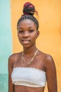 Afro girl as seen in Trinidad, Cuba