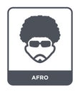 afro icon in trendy design style. afro icon isolated on white background. afro vector icon simple and modern flat symbol for web