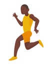afro man athlete running