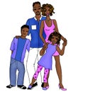 Afroamerican family family