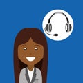 Afroamerican girl headphones for support