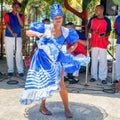 Afrocuban dancer and traditional music group