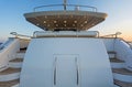 Aft deck of a Luxury motor yacht