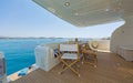 Aft-deck of a luxury Motor-Yacht