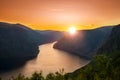 Sunset at Aurlandsfjord