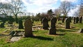 Afterlife. Old English Graveyard. Gravestones R. I. P