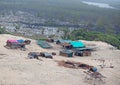 Aftermath Cyclone Idai and Cyclone Kenneth in Mozambique and Zimbabwe, UN workers preparing humanitarian help Royalty Free Stock Photo