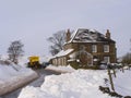 Heavy snow near Sheffield UK 2010