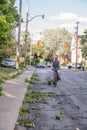 Aftermath of massive rainstorm in The Annex area in Toronto.