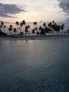 in the afternoon from above my watervilla,looked at the beautiful view, of the Maldives beach