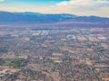 Afternoon aerial view of the Las Vegas cityscape Royalty Free Stock Photo