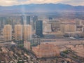 Afternoon aerial view of the Las Vegas strip cityscape Royalty Free Stock Photo