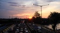 Afternoon atmosphere on TB Angke street, Jakarta Royalty Free Stock Photo