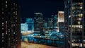 Afternoon Cityscape Chicago Illinois Architecture City Skyline Landscape Urban Center Lights Aerial