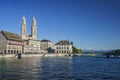 Afternoon cityscape of Great Minster, Zurich