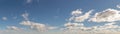 Afternoon cloud cover panorama, southern hemisphere