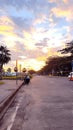 Afternoon clouds after rain at BSD city, Tangerang, Indonesia Royalty Free Stock Photo