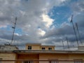 Afternoon clouds and sky