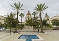 Afternoon cloudy view of The beautiful Pasadena City Hall at Los