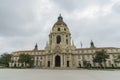 Afternoon cloudy view of The beautiful Pasadena City Hall at Los