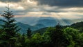 Blue Ridge Parkway Late Afternoon Sky Royalty Free Stock Photo