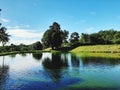 afternoon lake viewing Royalty Free Stock Photo