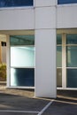 Afternoon Light Pouring Over Small Corner Office Building