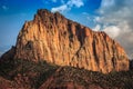 Afternoon Light on the Watchman, Zion National Park, Utah Royalty Free Stock Photo