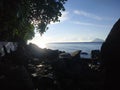Afternoon at Malalayang Beach, Manado Royalty Free Stock Photo