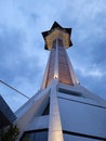 that afternoon the mosque tower, towards maghrib time Royalty Free Stock Photo