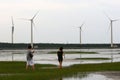 Afternoon nature landscape of Gaomei Wetlands