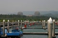 Afternoon overcast view of the famous Houbihu Marina