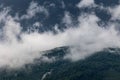 Afternoon rainstorm moving across the Shenandoah mountains Royalty Free Stock Photo