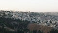 Afternoon shot of jerusalem from haas promenade in jerusalem