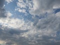 Afternoon sky above the city nice weather Royalty Free Stock Photo