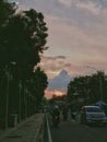 Afternoon sky in the Borobudur area, Indonesia