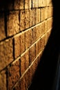 Afternoon Sunset Brick Wall Royalty Free Stock Photo