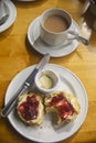 Afternoon Tea at Clan Donald, Skye, Scotland, UK. Royalty Free Stock Photo