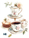 Afternoon Tea Set Royalty Free Stock Photo