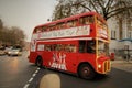 Afternoon Tea Tour Bus in London Royalty Free Stock Photo