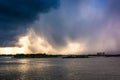 Afternoon thunderstorm over Port Orange, Florida.