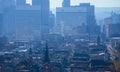 Afternoon View of Cincinnati Downtown from Bellevue Park Royalty Free Stock Photo