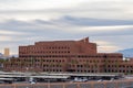 Afternoon view of the Clark County Government Center and skypod with cityscape