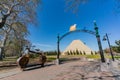 Afternoon view of the entrance of River Walk with The Ziggurat a Royalty Free Stock Photo